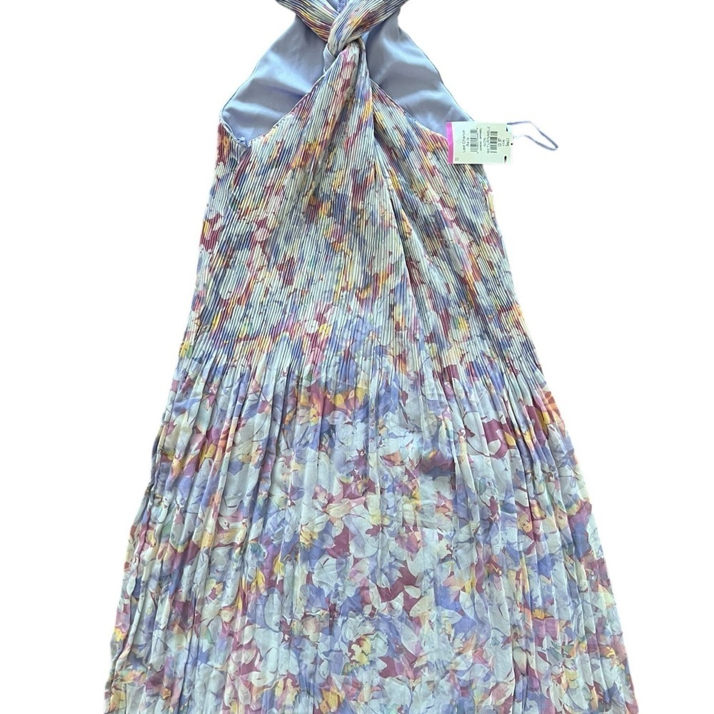 RDI Multicolored Pleated Crossover Halter Sundress